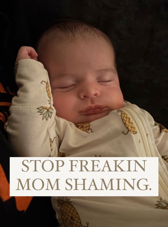 Tia Booth Defends Hiring 'Temporary' Help to Care for Newborn Son 'a Few Nights a Week': 'Stop Freakin Mom Shaming' baby sleeping