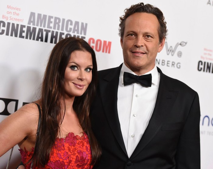 Vince Vaughn and Wife Kyla Weber Bring 2 Children to Los Angeles Lakers Game in Rare Outing red dress 2018