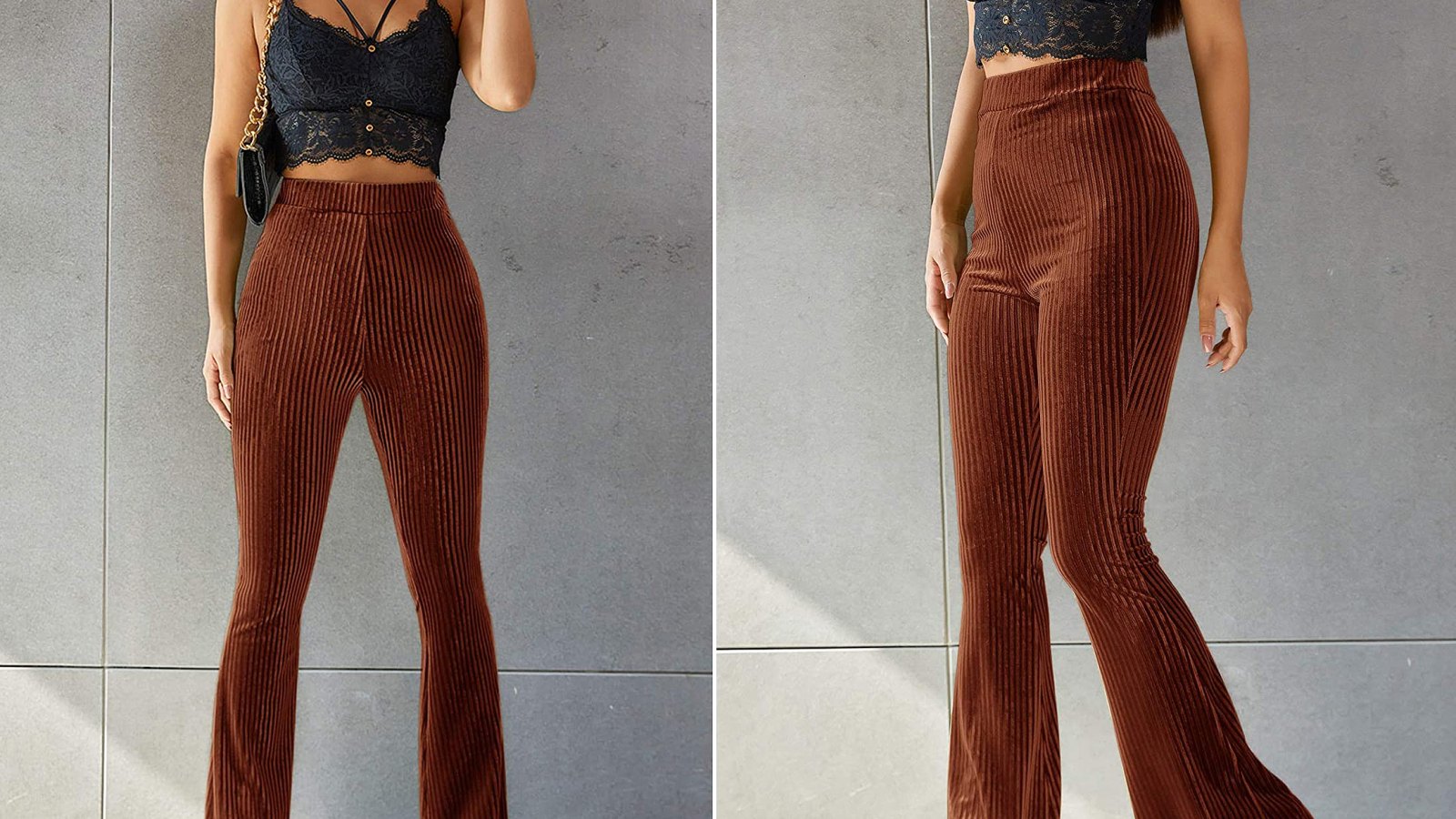 Floerns Velvet Flare Pants Are the Cutest Things Ever
