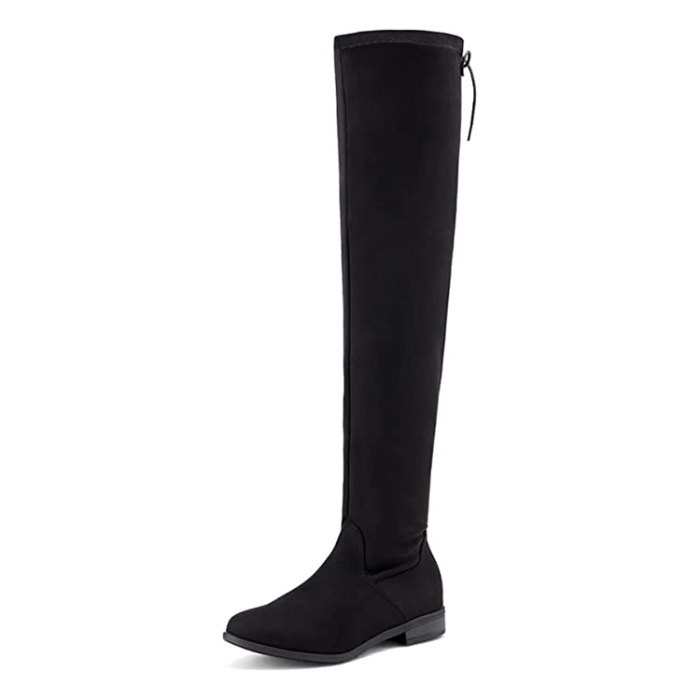 faux leather riding boots