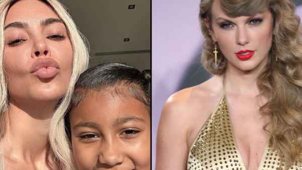 Kim Kardashian and North Dance to Taylor Swift.