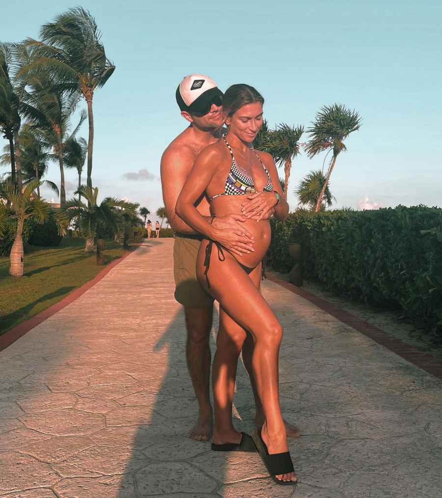 ‘Dancing With the Stars’ Pro Daniella Karagach’s Baby Bump Before Welcoming 1st Child: See Her Pregnancy Photos white and black hat