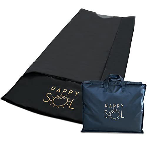 Happy Sol Kızılötesi Sauna Battaniyesi, Evde Bakım İçin Portatif Sauna, Vücudunuz İçin Kızılötesi Işık, Rahatlama ve Arınma için Büyük Portatif Sauna Battaniyesi, Büyük Kızılötesi Battaniye, Lüks Ev Saunası