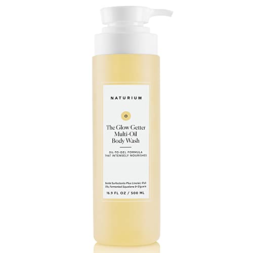 Naturium The Glow Getter Multi-Oil Hydrating Body Wash, Gentle Cleanser, 16.9 oz