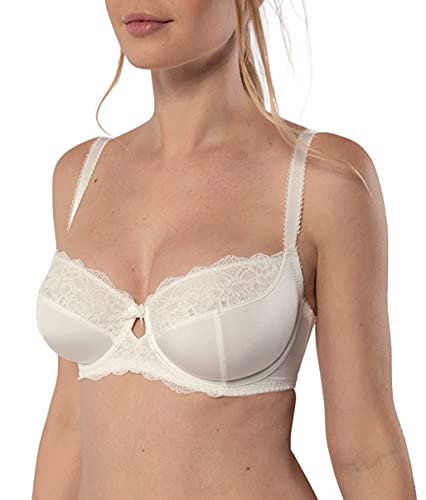 DORINA Celine Women Lace Bra - Full Cup Non Padded Underwire Curves Plus Size Bra D17456A - Ivory - 38G