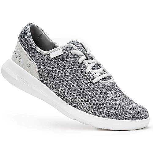 Kizik Madrid Hands Free Mens and Womens Sneakers, Casual Slip On Shoes for Women or Men, Comfortable for Walking, Women's and Men's Fashion Sneakers for Any Occasion - Grey, M4.5 / W6
