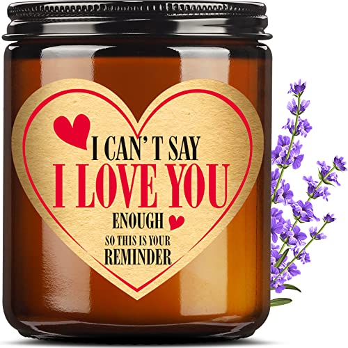 Valentines Day Romantic Gifts for Her Him Women,-I Love You-Scented Candles, Funny Gifts for Mom, Mothers Day Anniversary Stocking Stuffers Birthday Gifts for Women Wife Girlfriend Boyfriend BFF