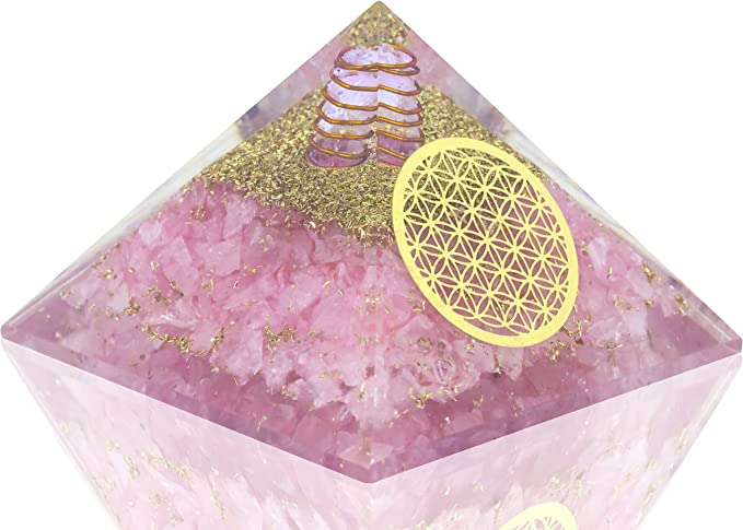 pyramide de quartz rose