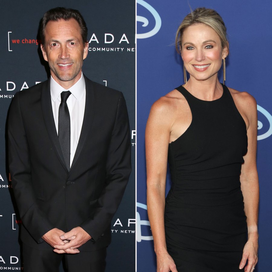 Andrew Shue Wants 'Nothing to Do' With Amy Robach After T.J. Holmes Affair: They're 'Not on the Best Terms' black dress