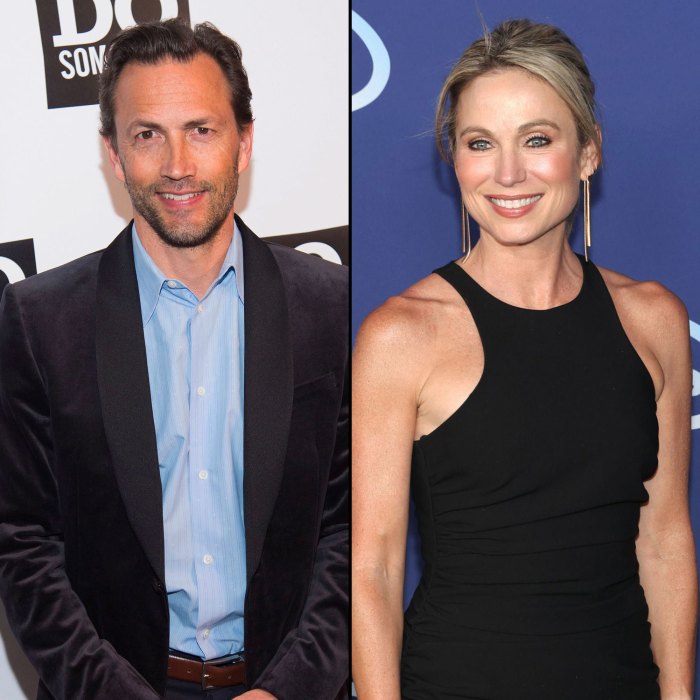 Andrew Shue's Sons Celebrate His 56th Birthday With Sweet Photos After Amy Robach's Affair Scandal With T.J. Holmes blue shirt