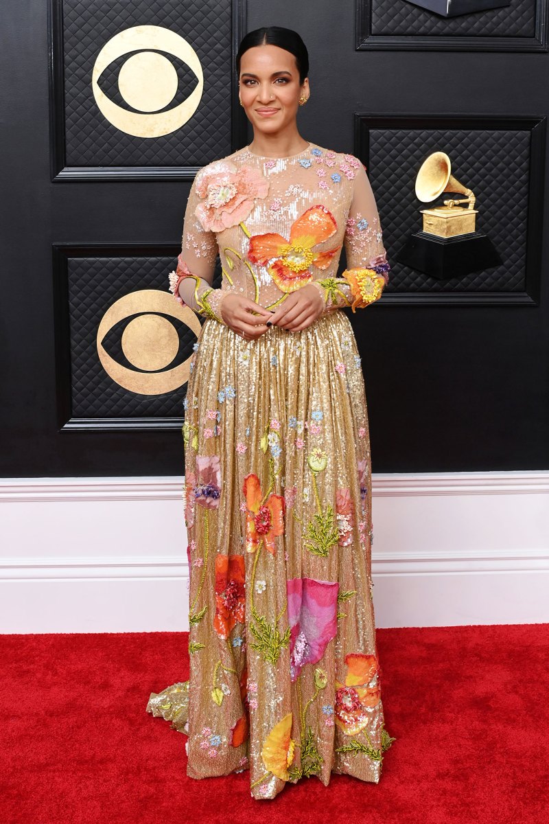 Anoushka Shankar Red Carpet Arrive Arrival Grammys 2023