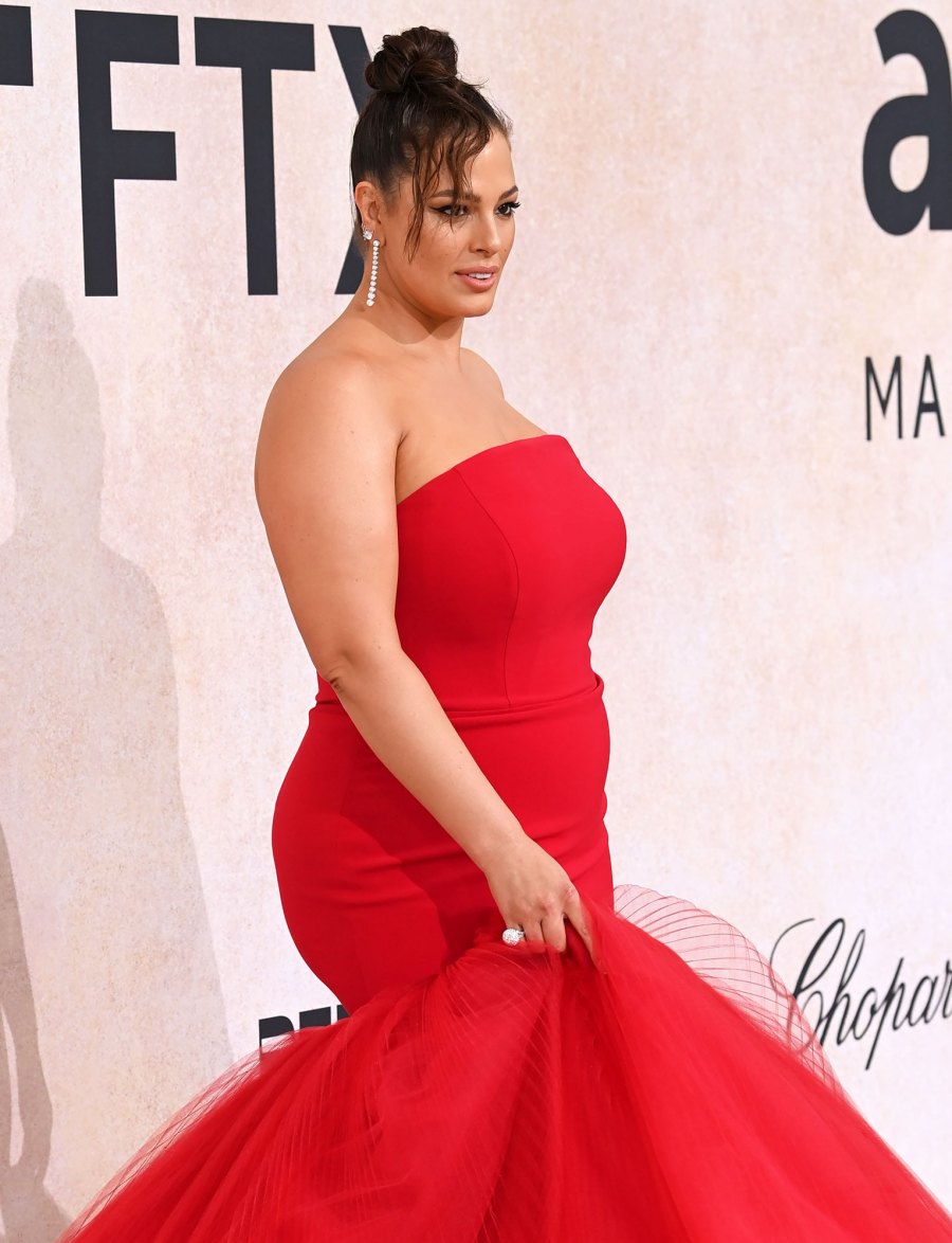 Ashley Graham Motherhood Quotes red gown