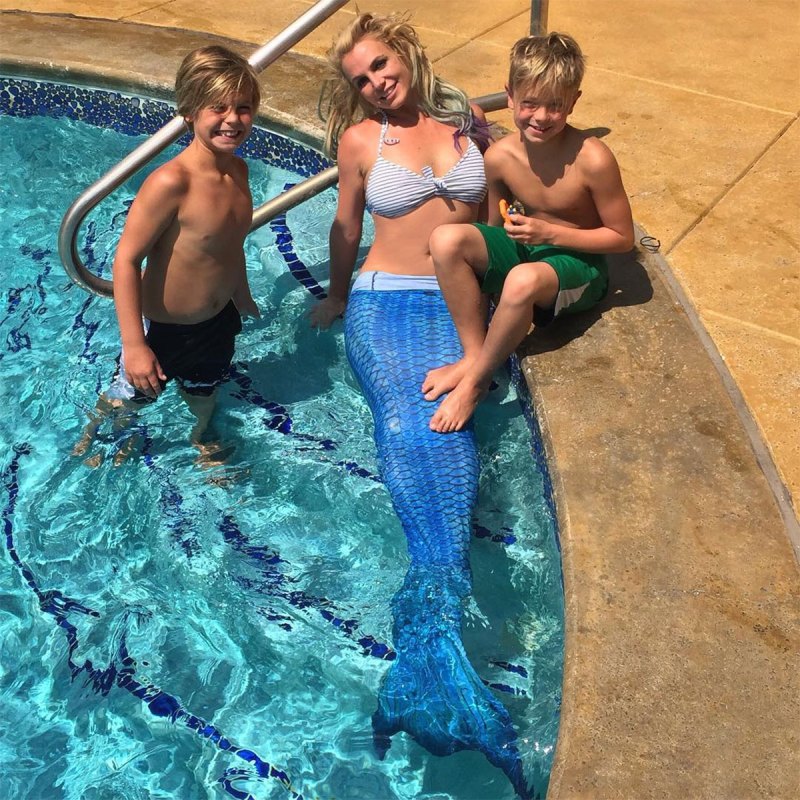 August 2015 Britney Spears Family Album With Sons Preston and Jayden Over the Years