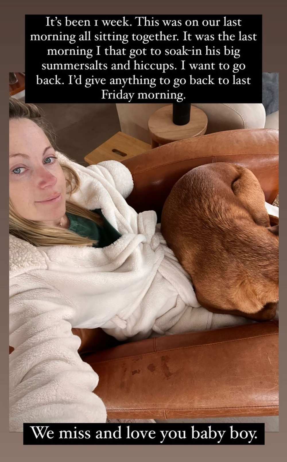 Bachelor Nation’s Sarah Herron Reflects on Her 'Last Morning' With Son During Pregnancy Before His Death: 'I Want to Go Back' with dog