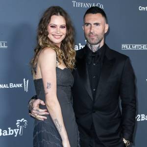 Behati Prinsloo and Adam Levine Pose Together for the 1st Time Since Welcoming Baby No. 3