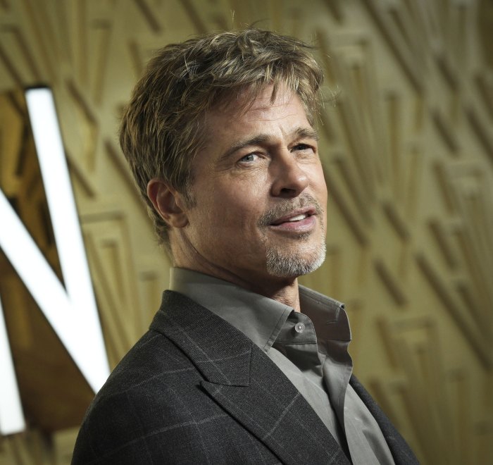 Brad Pitt vê 'potencial de longo prazo' em seu romance com Ines de Ramon após a separação de Angelina Jolie: 'Ele realmente gosta de estar com ela' camisa cinza