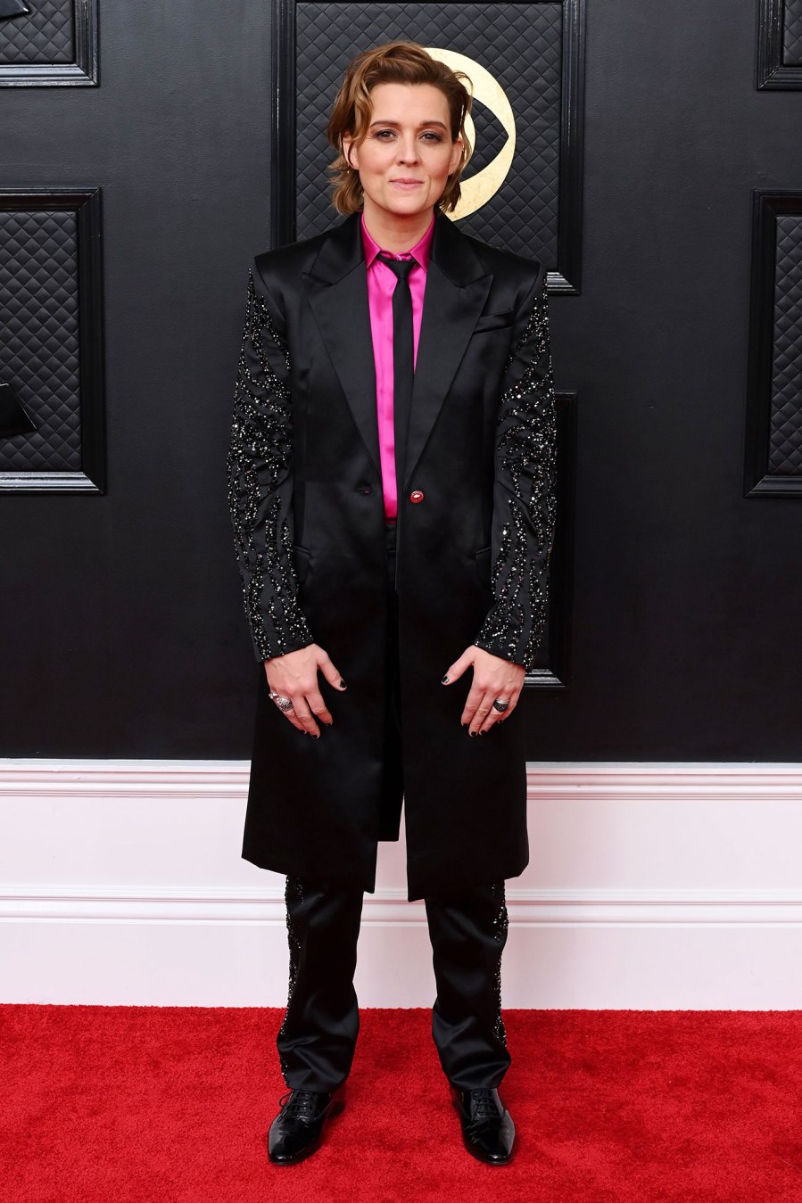 Brandi Carlile Red Carpet Arrive Arrival Grammys 2023