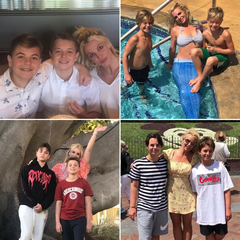 Britney Spears Family Album With Sons Preston and Jayden Over the Years