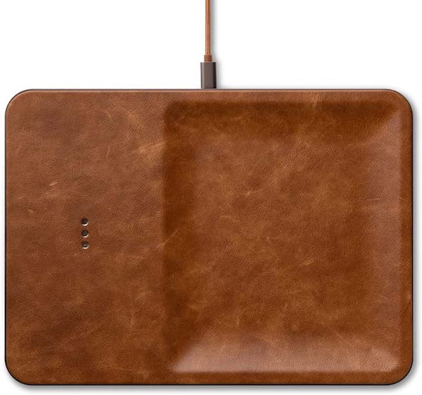 COURANT Italian Leather Wireless Charging Station