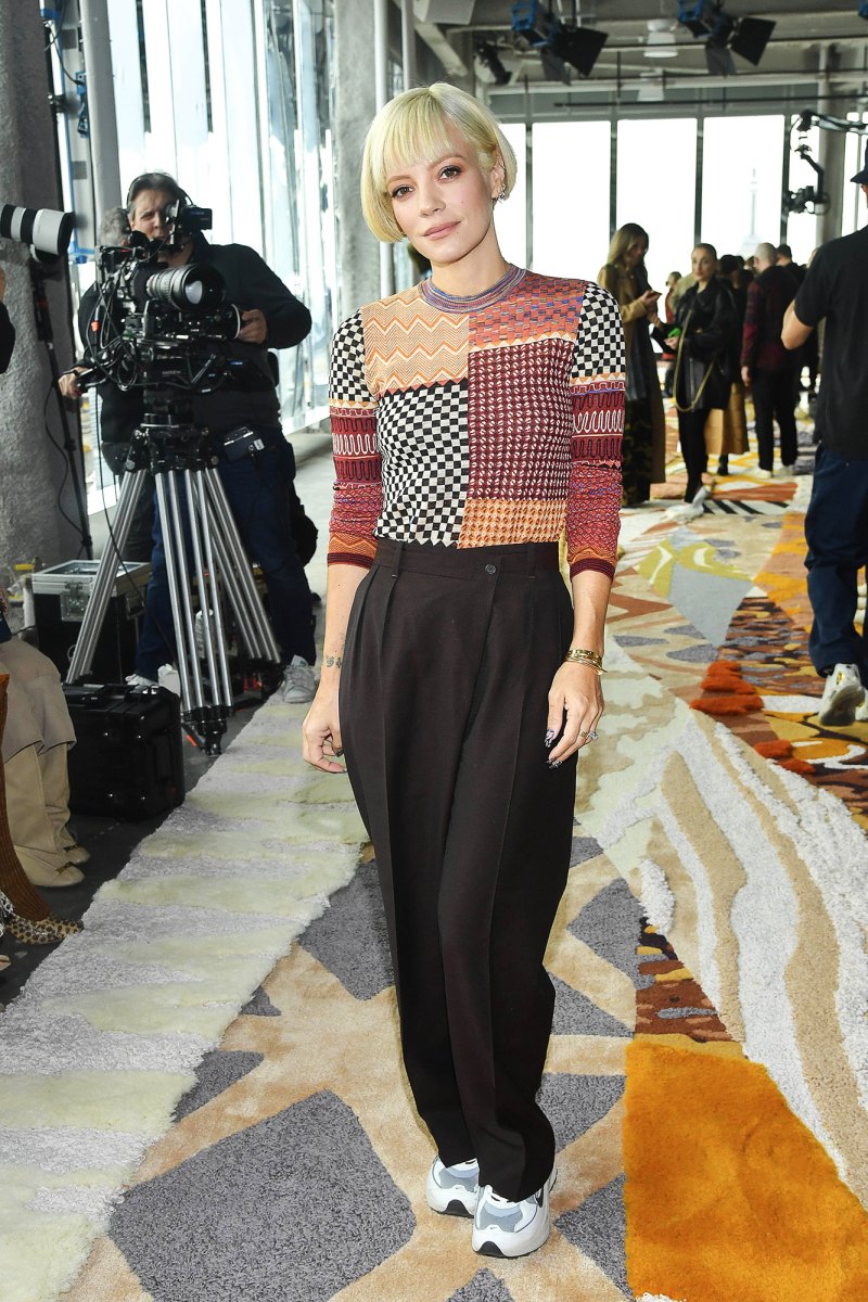 Celebs at NYFW 2023 - 847 Lilly Allen Ulla Johnson show, Front Row, Fall Winter 2023, New York Fashion Week, USA - 12 Feb 2023