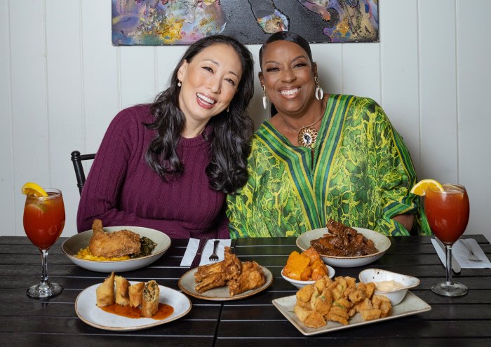 Chef Judy Joo Talks to Melba Wilson About Soul Food, Dream Dinner Guests and More- See Melba's Country Collard Greens Recipe -586 Owner Melba Wilson poses for a portrait at Melba's Restaurant in the Harlem neighborhood of New York City.