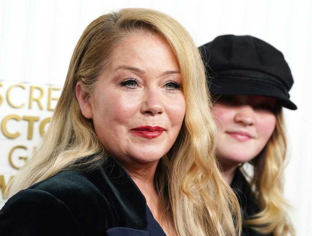 Christina Applegate Attends 2023 SAG Awards With Daughter Sadie After Hinting at Acting Retirement Amid Multiple Sclerosis Battle red lipstick