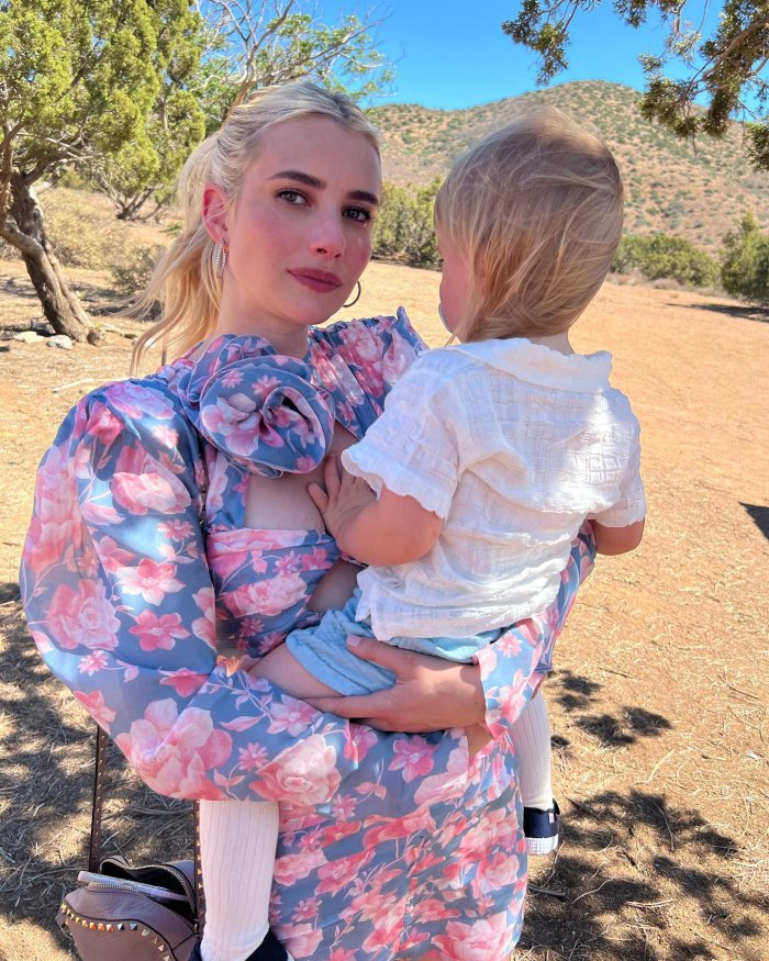 Emma Roberts Calls Out Mom Kelly Cunningham for Revealing Son Rhodes’ Face for 1st Time ‘Without Asking’