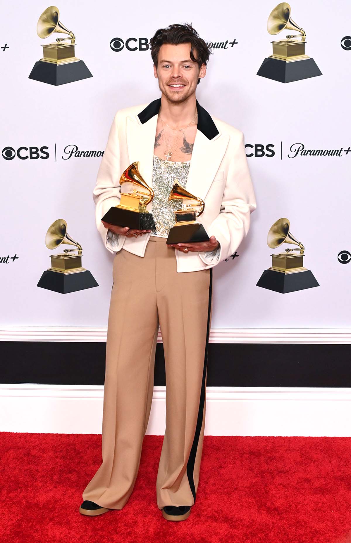 Grammys 2023 Every EyeCatching Outfit Harry Styles Wore Us Weekly