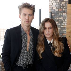 : Everything Austin Butler Has Said About His ‘Close’ Connection to Lisa Marie Presley herringbone shirt