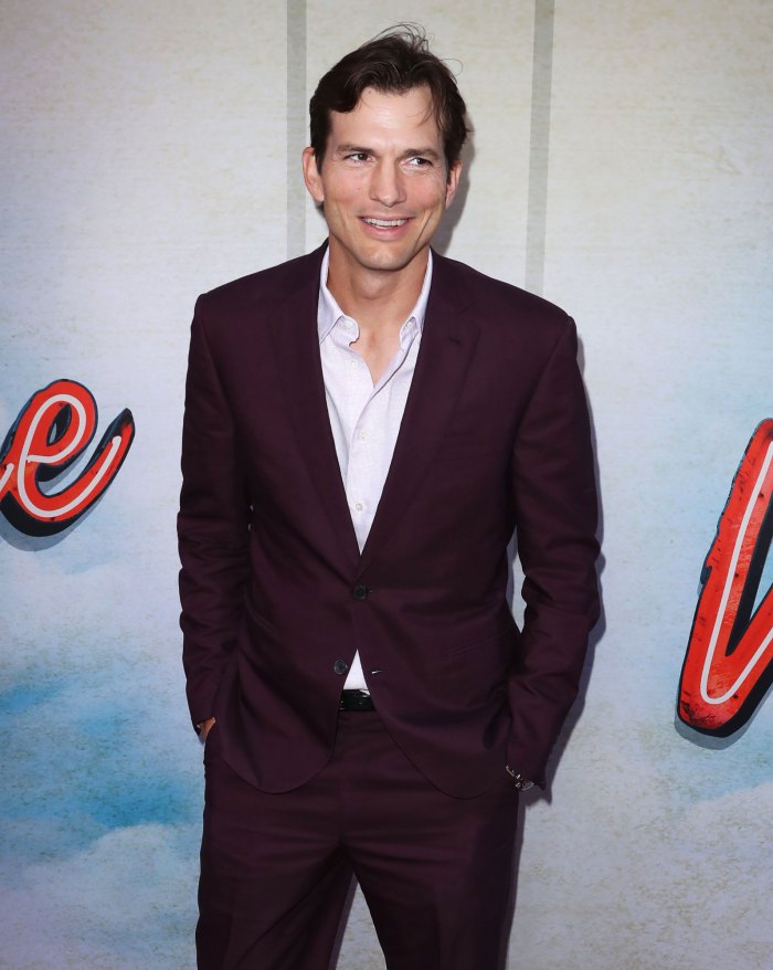 Getting Punk'd? Ashton Kutcher Puts Splash of Orange Juice in Coffee — Not Creamer: 'Gives It a Brightness' maroon suit