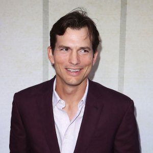 Getting Punk'd? Ashton Kutcher Puts Splash of Orange Juice in Coffee — Not Creamer: 'Gives It a Brightness' maroon suit