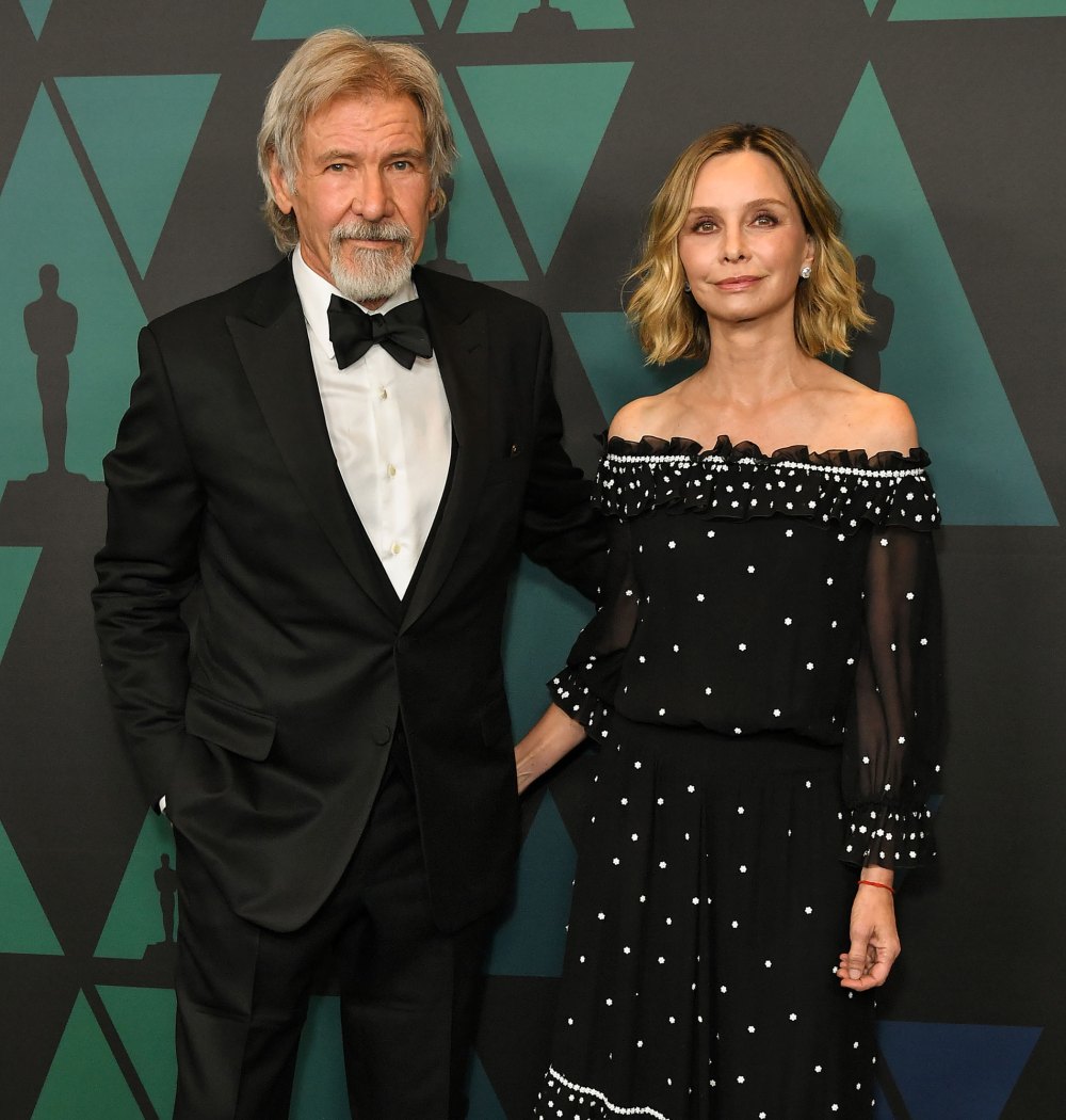 Harrison Ford: Calista Flockhart Doesn't Fly with Me in Vintage Planes After Near-Death Crash bow tie
