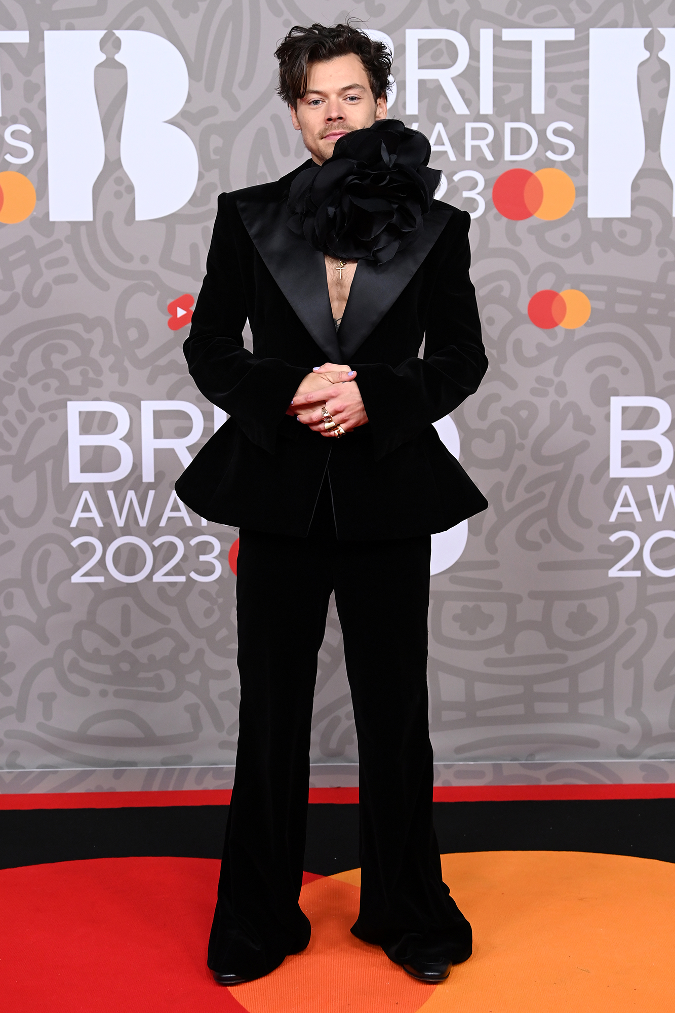 Harry Styles in Gucci at the 2020 Brit Awards