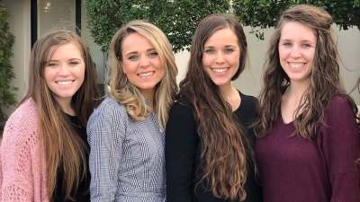 Jessa, Jill and other Duggar sisters who have spoken out about their miscarriages over the years, pink sweaters