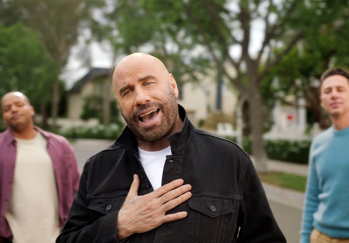 John Travolta Recreates Grease Song With Zach Braff and Donald Faison for Super Bowl Commercial 3