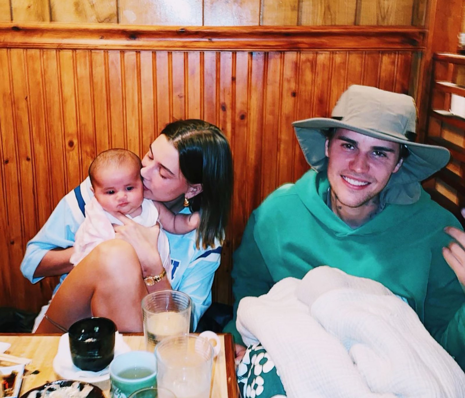 Justin Bieber Cozies Up With Wife Hailey Bieber on Hawaiian Getaway With Pals: Vacation Pics baby