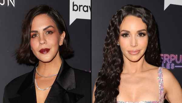 Katie Maloney Releases Text Messages to Slam Scheana Shay's Claims About Raquel Leviss, Tom Schwartz sequin crop top