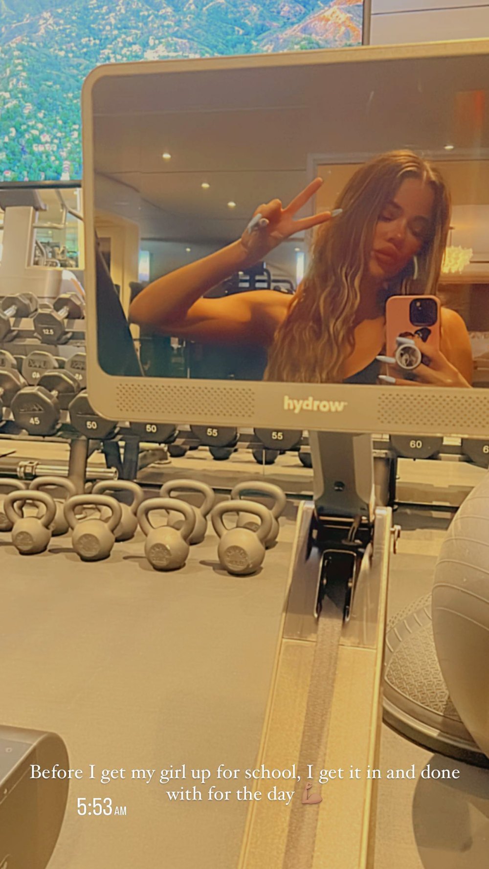 Khloe Kardashian Details Her Early Morning Workout as a Mom of 2- ‘I Get It in and Done’ -552