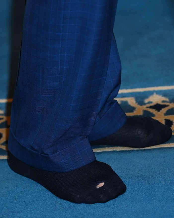 King Charles Reveals Hole in Sock During Mosque Visit 2