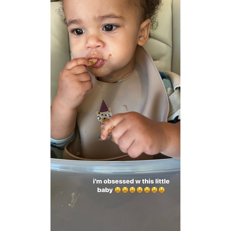 Kylie Jenner Gushes Over Son Aire During Snacktime