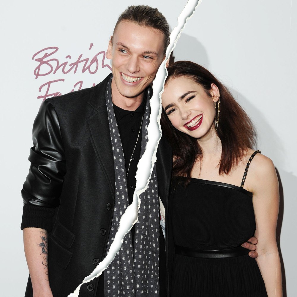 Lily Collins and Jamie Campbell Bower Split