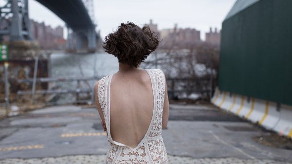 Low-Cut-Dress-Stock-Photo