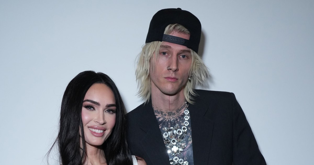 Megan Fox Goes Goth in White at Grammys After Party With Machine Gun Kelly