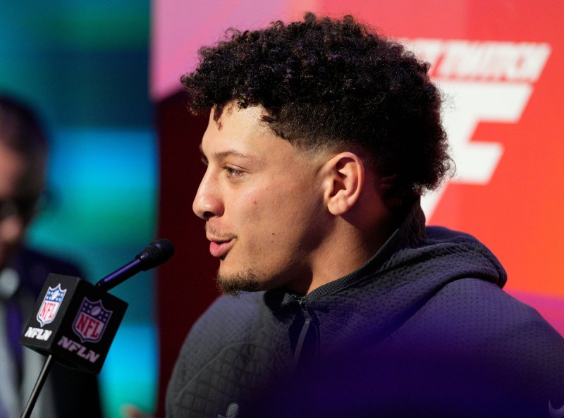 Patrick Mahomes Forgot About Valentine's Day as He Prepares for Super Bowl LVII: 'Don't Tell' Brittany! side profile