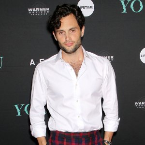 Penn Badgley's Most Candid Quotes About Fatherhood Through the Years: 'A Strange Blessing' plaid pants