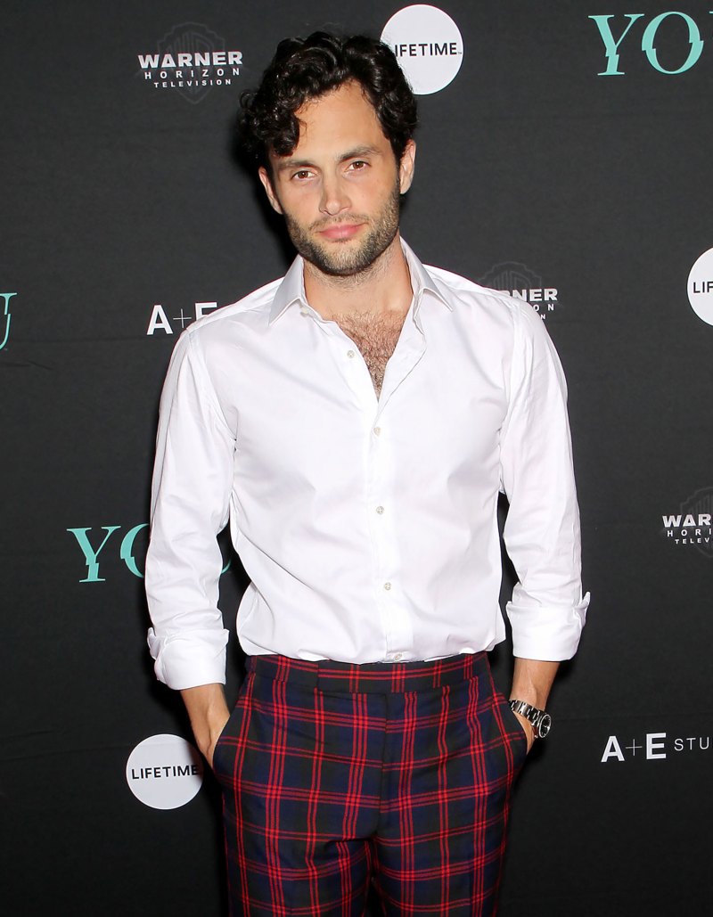 Penn Badgley's Most Candid Quotes About Fatherhood Through the Years: 'A Strange Blessing' plaid pants