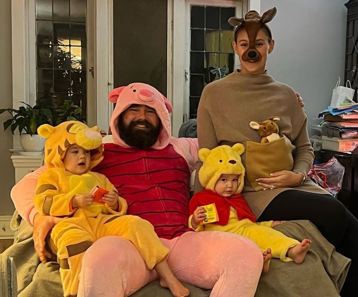 Philadelphia Eagles Center Jason Kelce and Wife Kylie McDevitt Welcome Baby No. 3 winnie the pooh