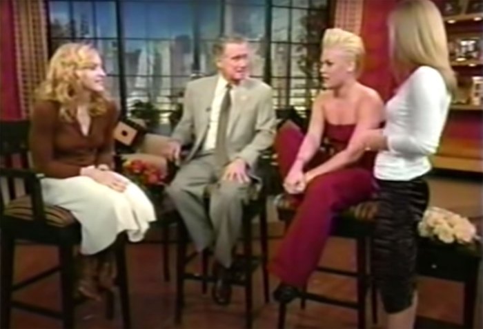 Pink afirma que Madonna não gosta dela após primeiro encontro estranho ao vivo com Regis e Kelly