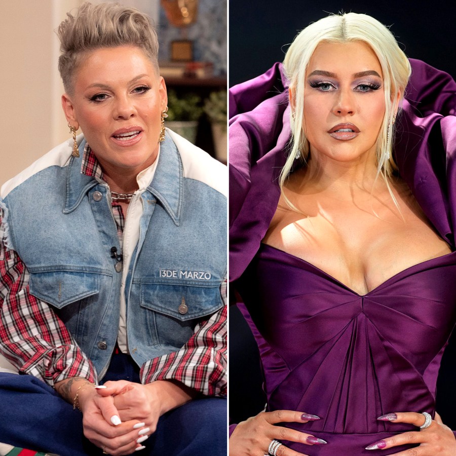  Pink Denies Christina Aguilera Feud Rumors After ‘Lady Marmalade’ Comments