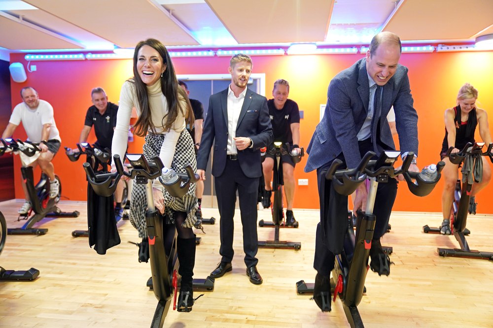 Prince William and Princess Kate Race Against Each While Taking a Spin Class